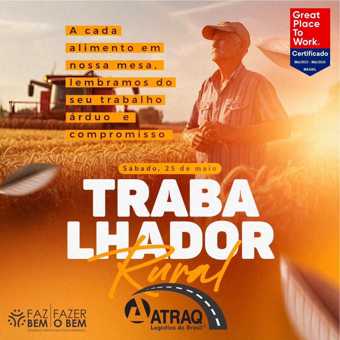 ATRAQ Logística - 🌾 Feliz Dia do Trabalhador Rural! 📌...