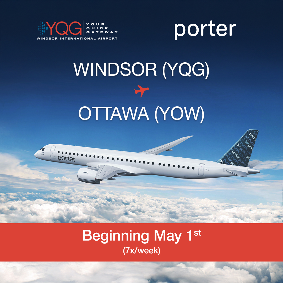 YQG - Big news, travellers! Starting May 1st 2026, Porter Airlines is ...