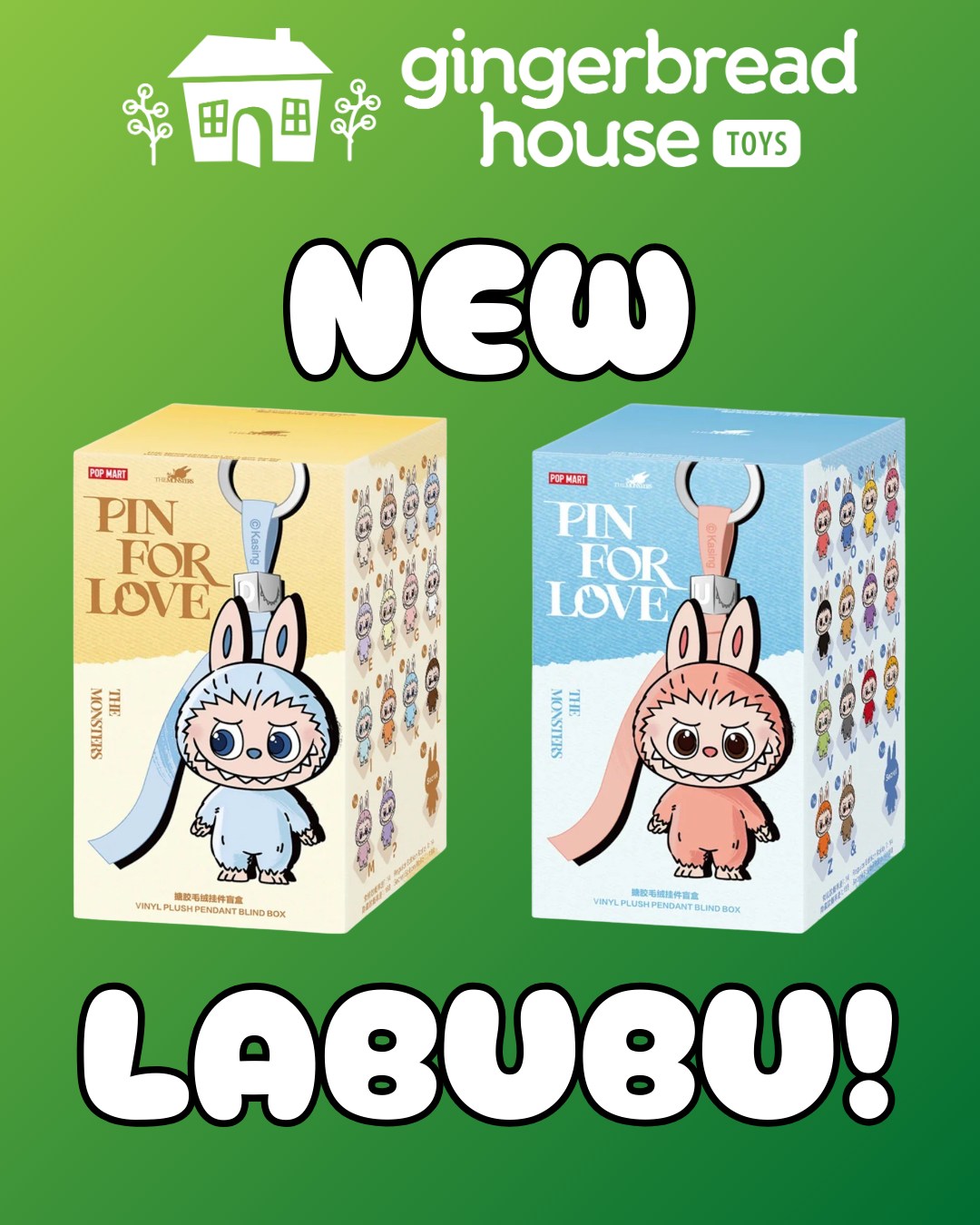 New Labubu Drop! Pop Mart... - Gingerbread House Toys | Facebook