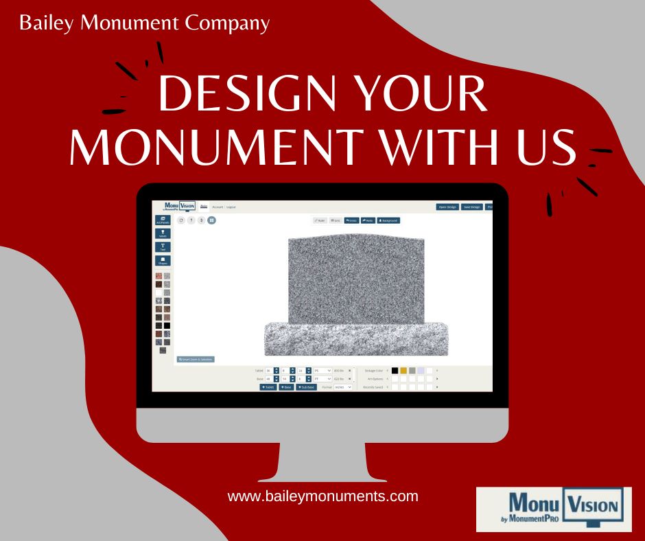 Bailey - Designing Memorials with MonuVision at Bailey Monument Company ...