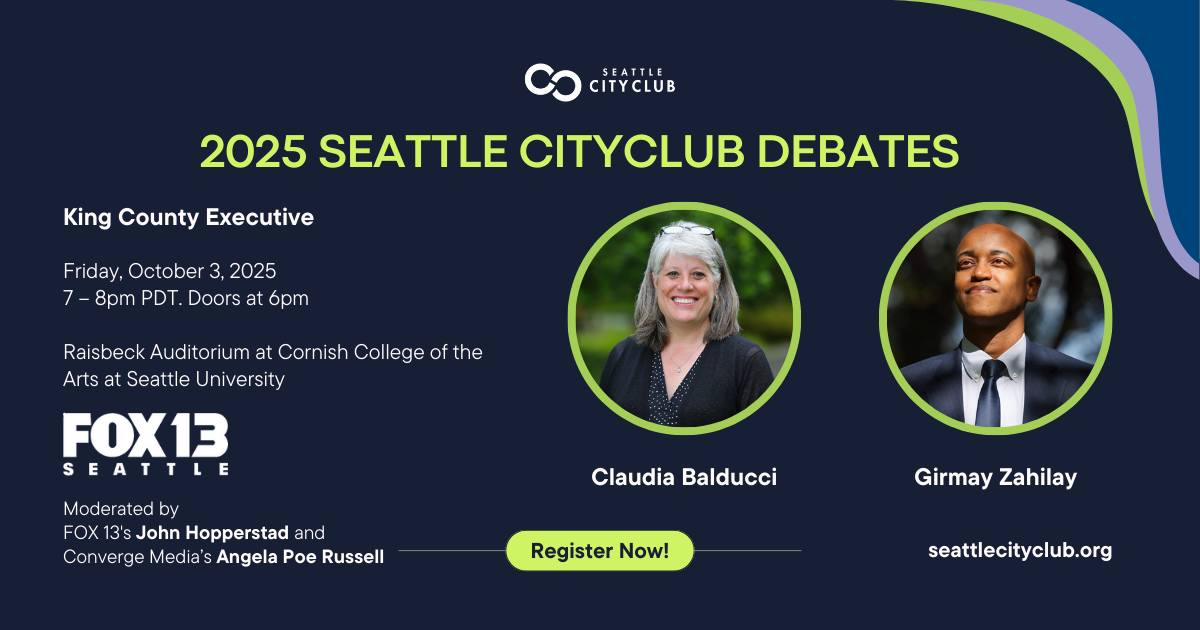 The race for King County Executive... - Seattle CityClub | Facebook