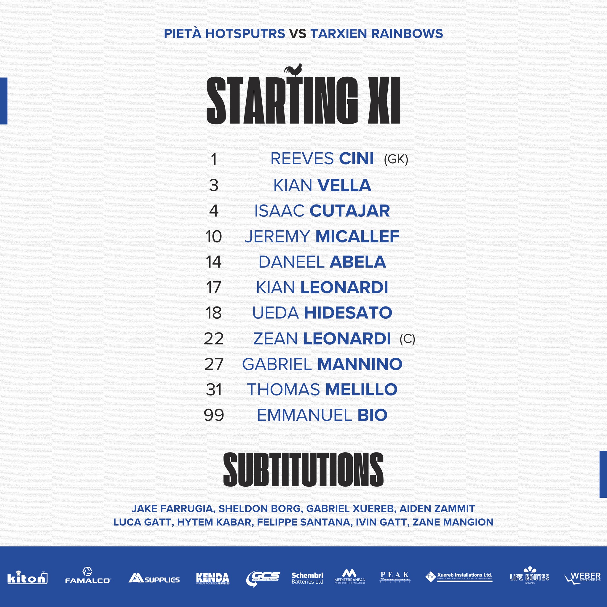 Pietá - Here's how we line-up this morning! 👇 | Facebook