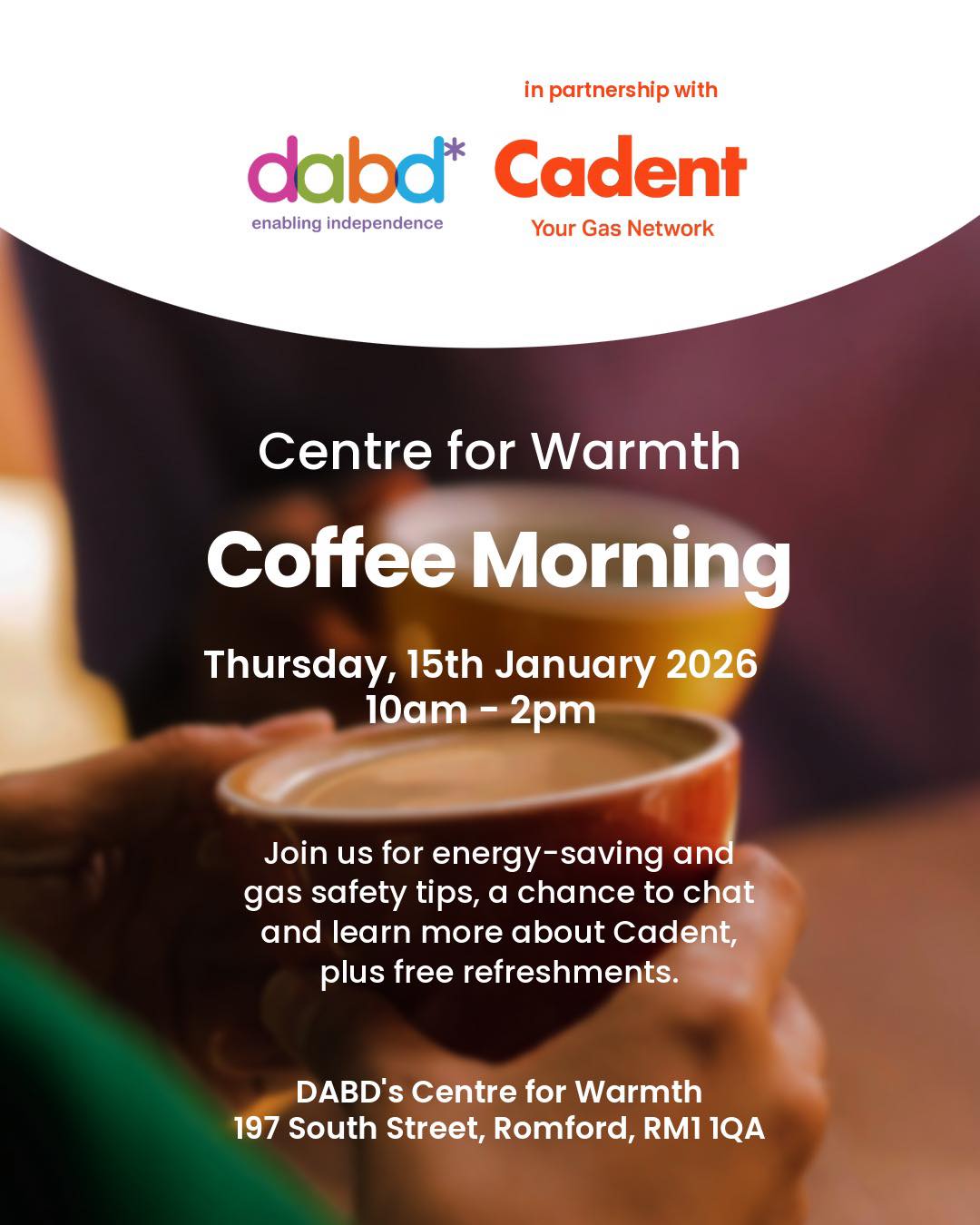 DABD - ☕🍰 Coffee Morning at Our Centre for Warmth We’re... | Facebook