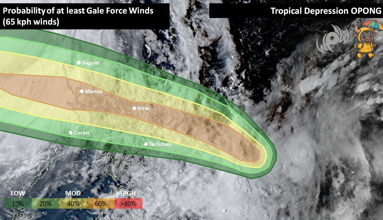 Westernpacificweather.com - Probability of Gale Force Winds due to # ...