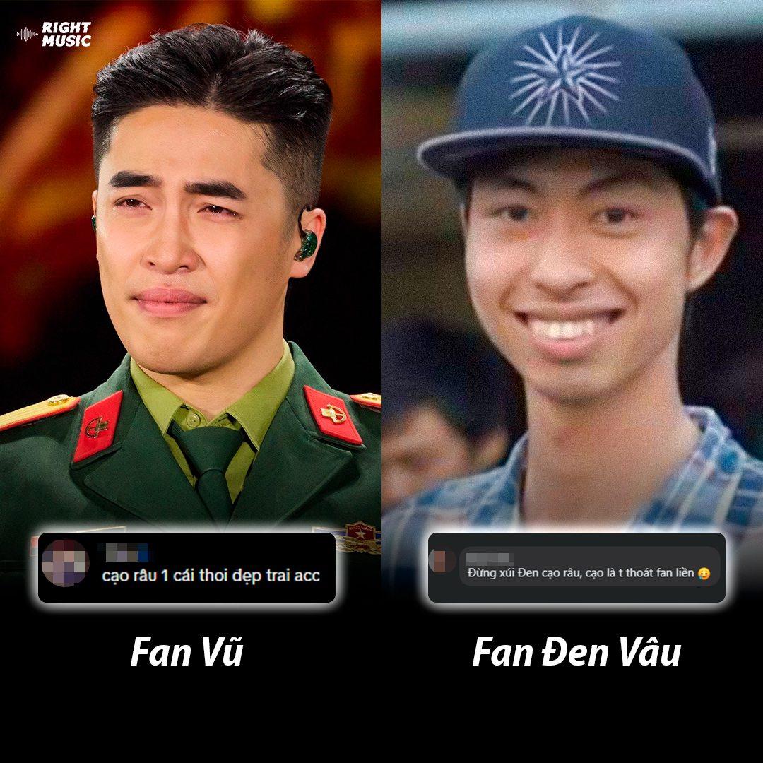 Right - Fan của 2 anh nói gì khi không có râu =)) | Facebook