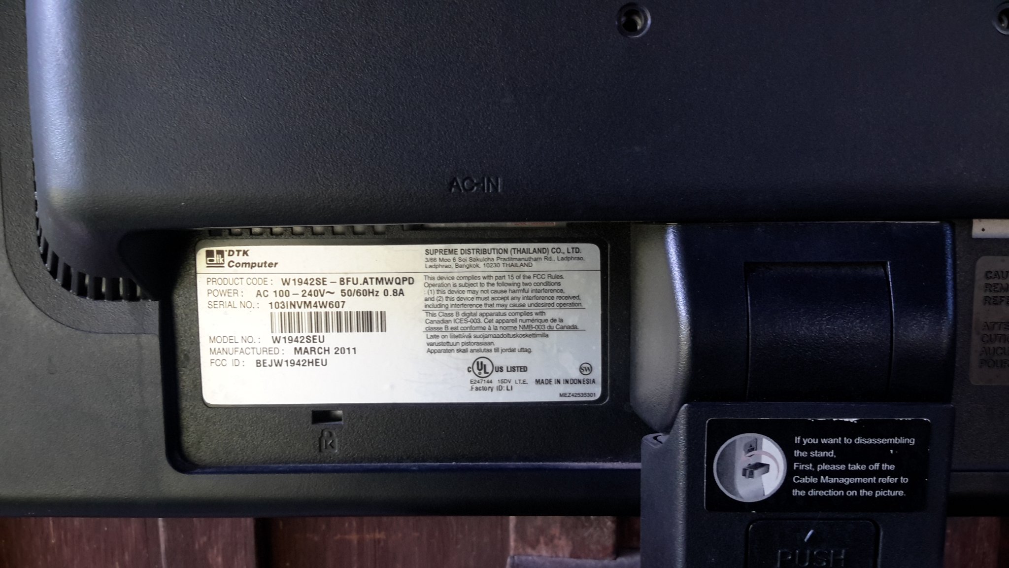 จอคอม LCD DTK 19นิ้ว - Monitors - Lamphun | Facebook Marketplace