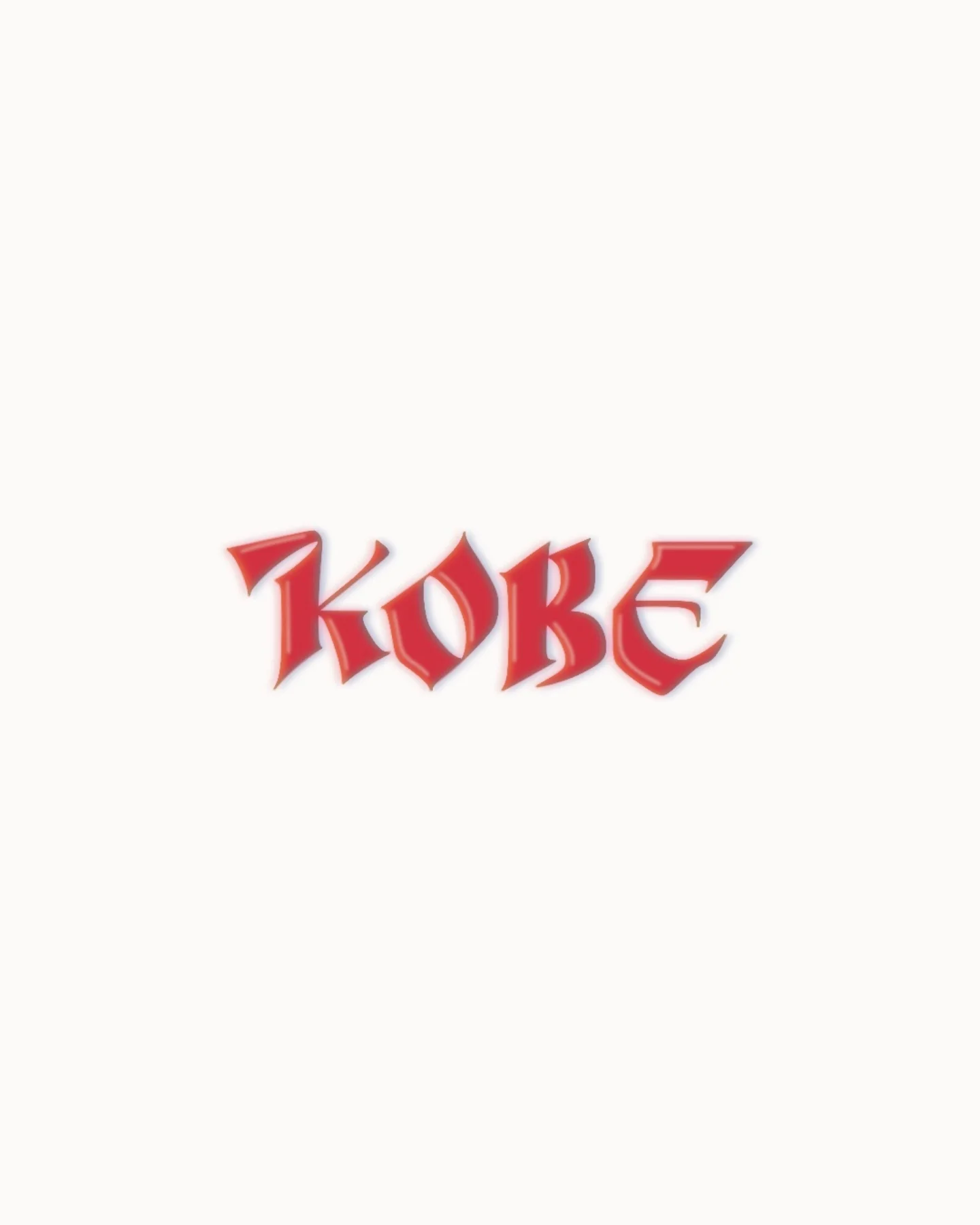 Letterytz - Striking Red KOBE Lettering ————— Want custom lettering ...