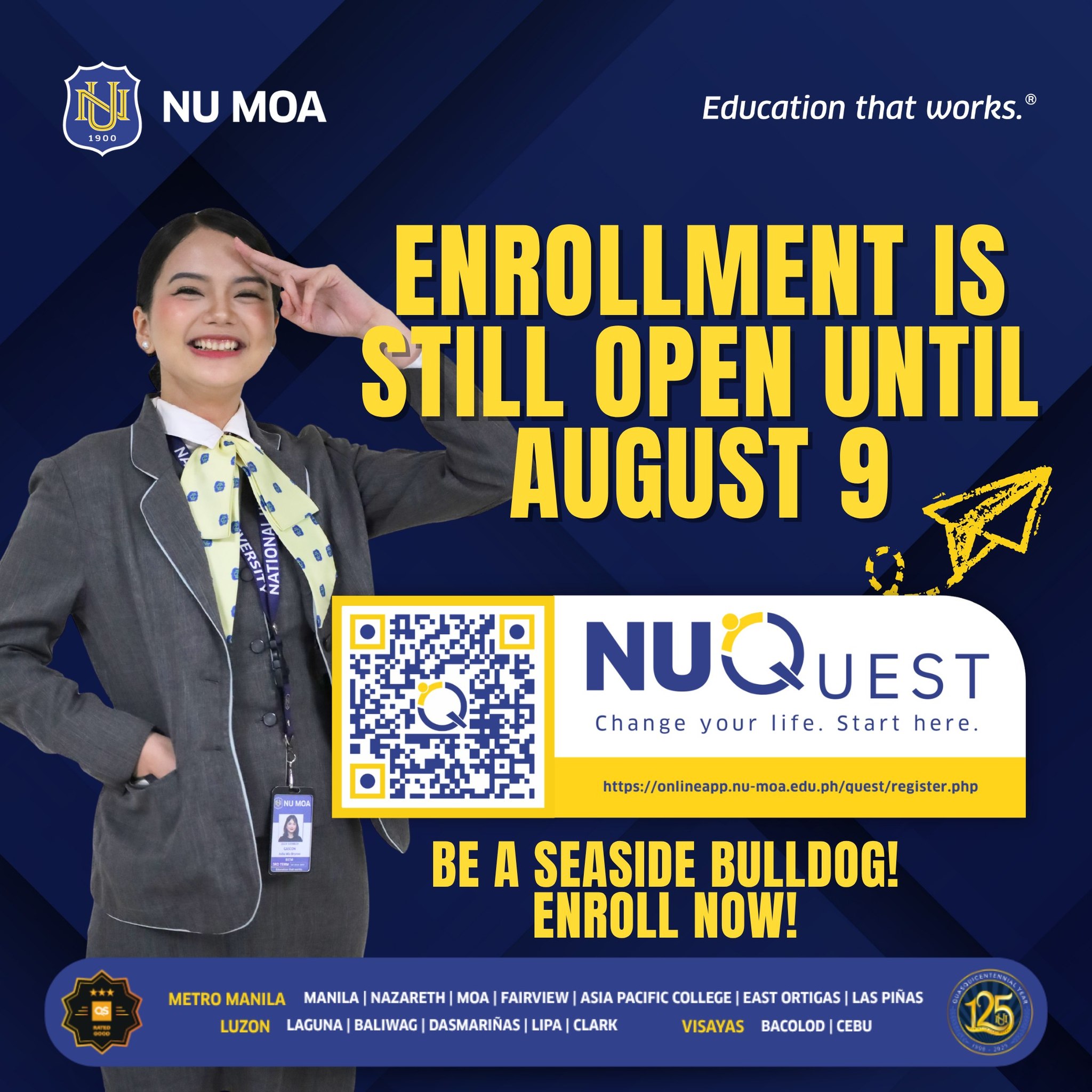 NU - 📣 Enrollment for AY 2025-2026 is still OPEN until August 9, 2025 ...