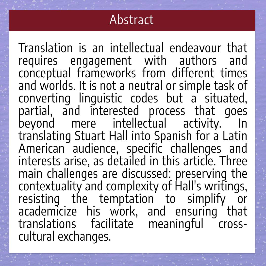 Cultural Studies - A Routledge Journal