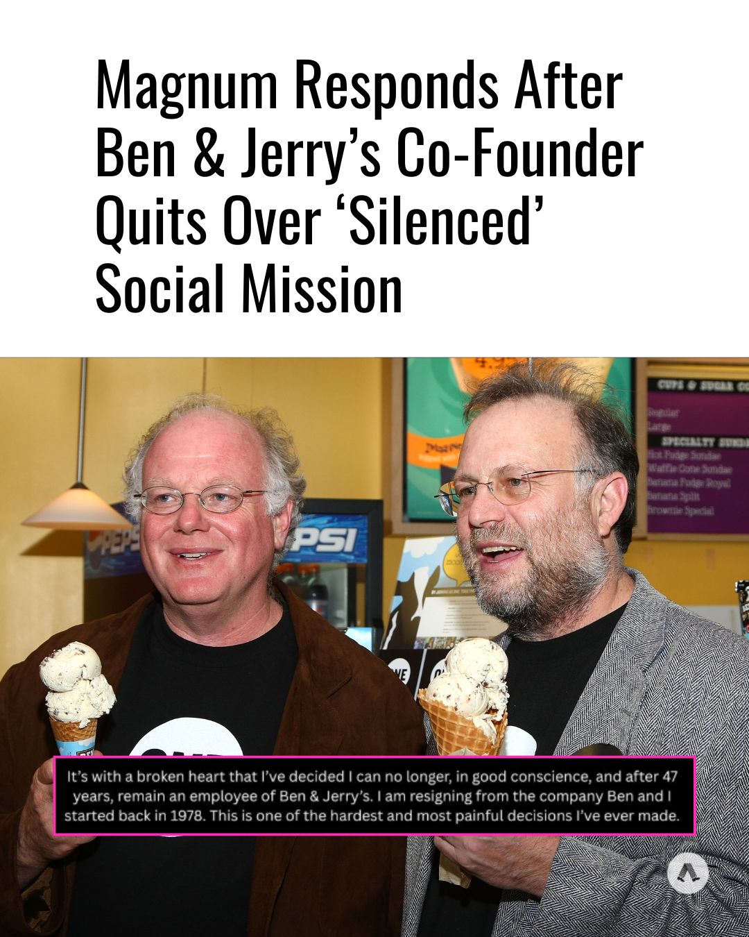 pedestrian.tv - Jerry Greenfield has clashed with Unilever... | Facebook
