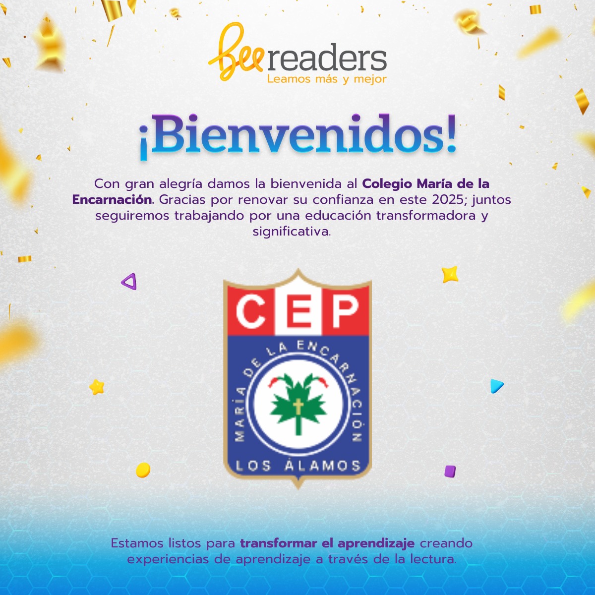 Beereaders - ¡Hoy le damos la bienvenida al CEP María De La Encarnación ...