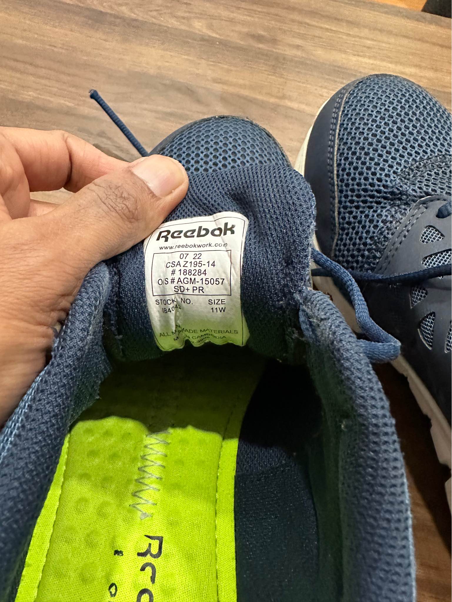 Reebok Sublite SD Men's Lightweight Composite Toe Safety size 11 ...