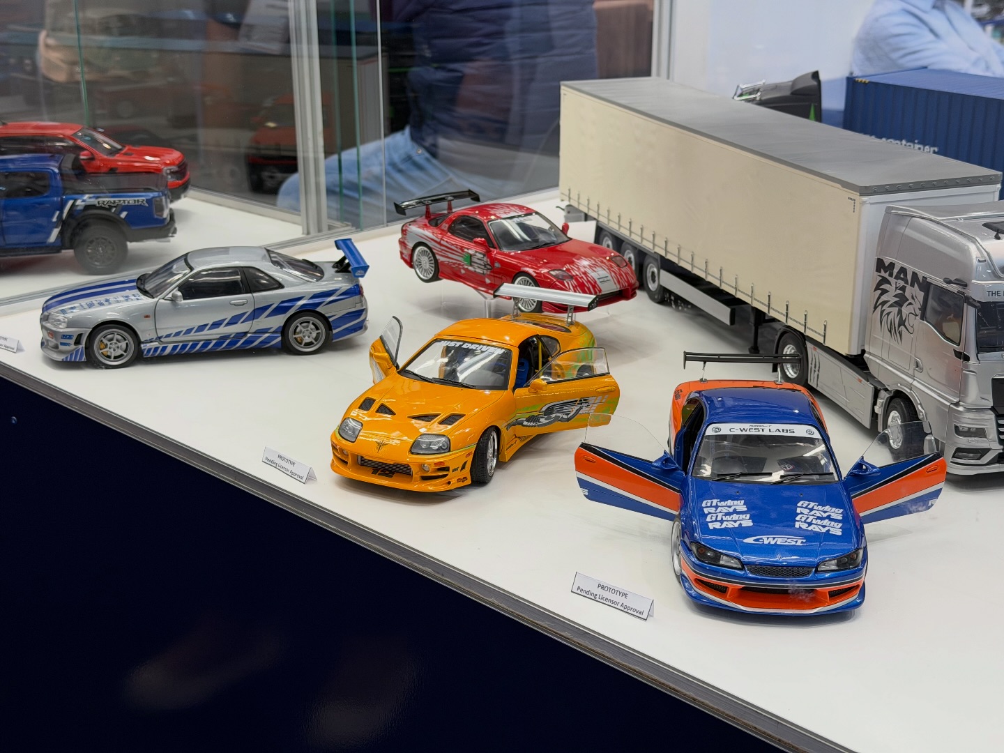 Early prototypes samples of the 1:18 scale Fast and Furious cara 