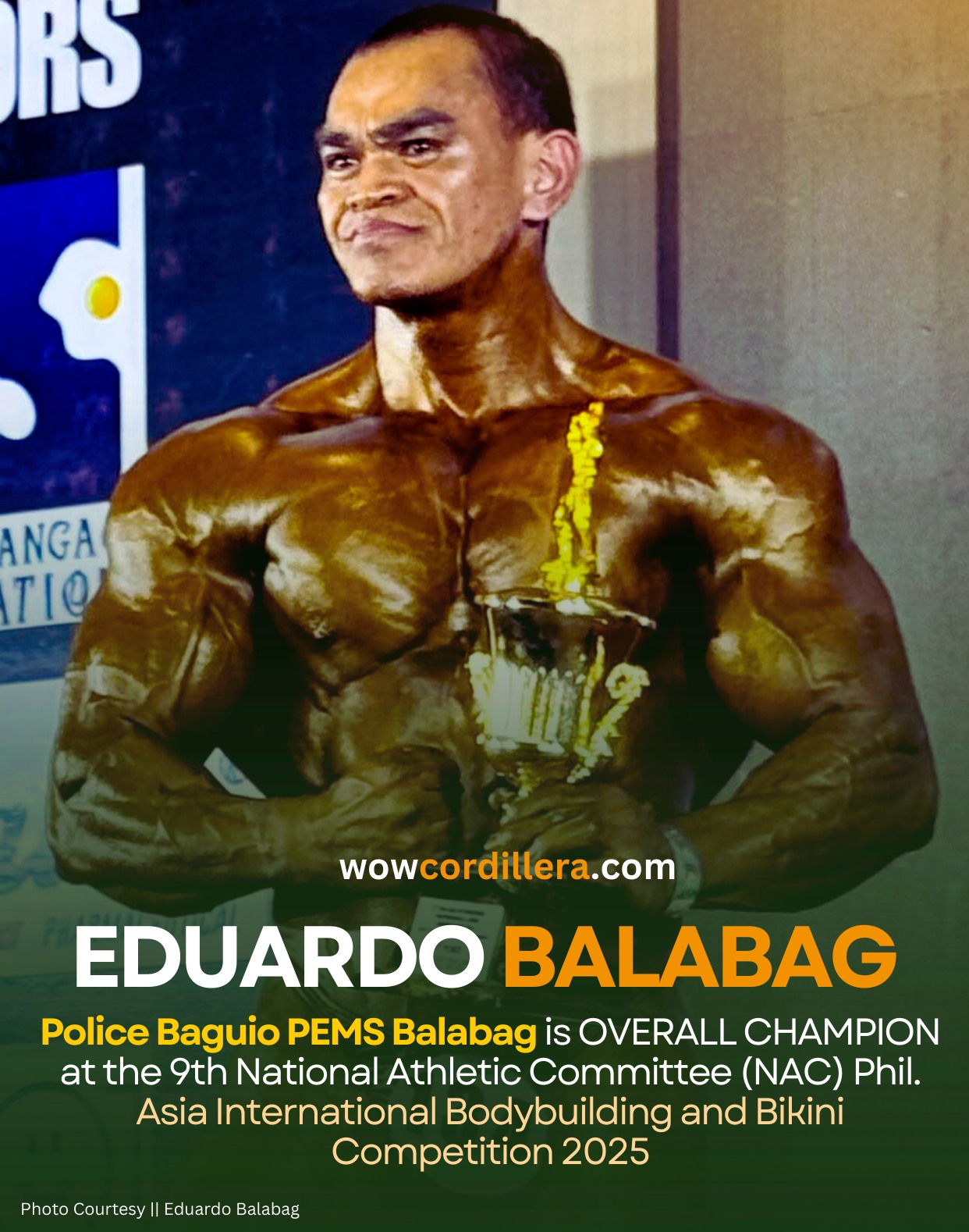 WOW - BAGUIO COP IS OVERALL CHAMPION IN ASIA INTERNATIONAL BODYBUILDING ...