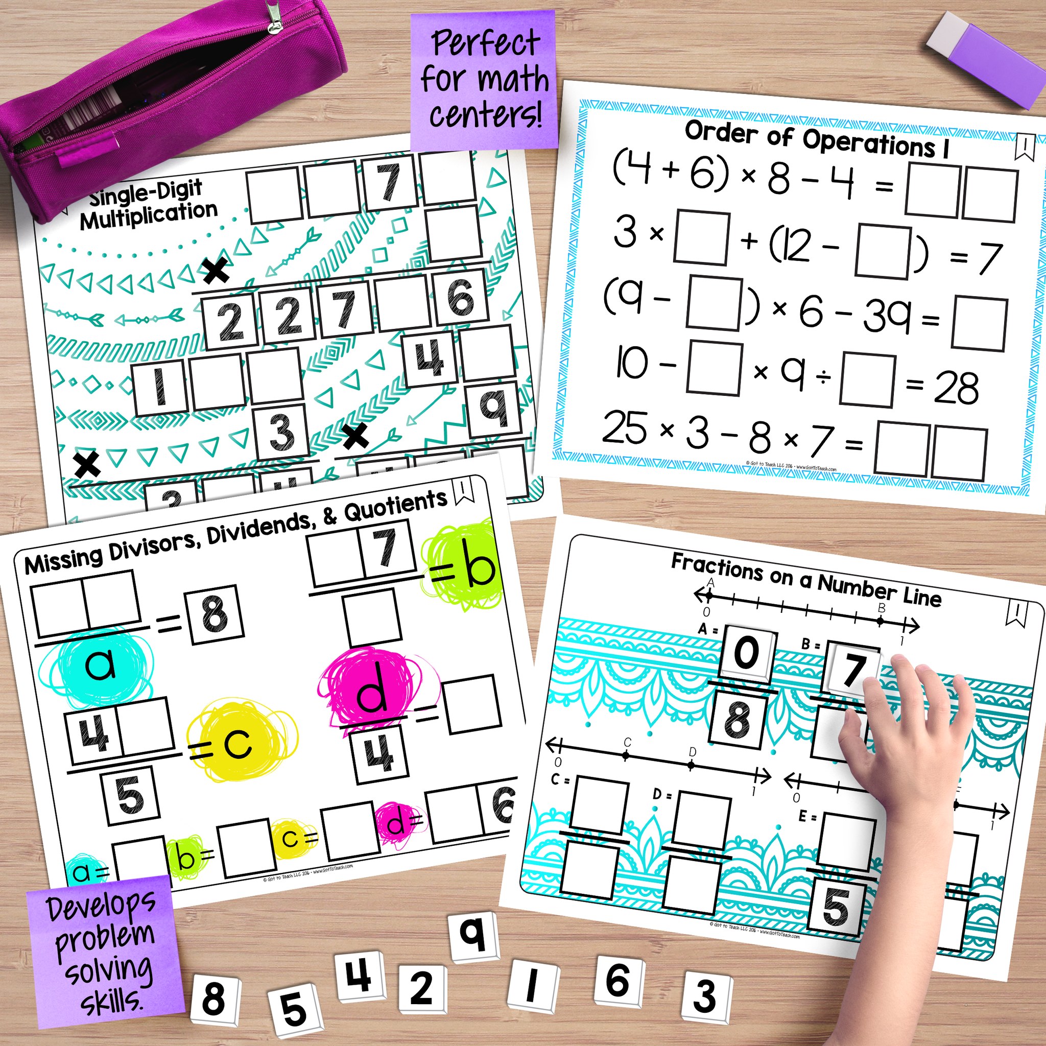 Teacher - I never went a day in the classroom without using math tiles ...