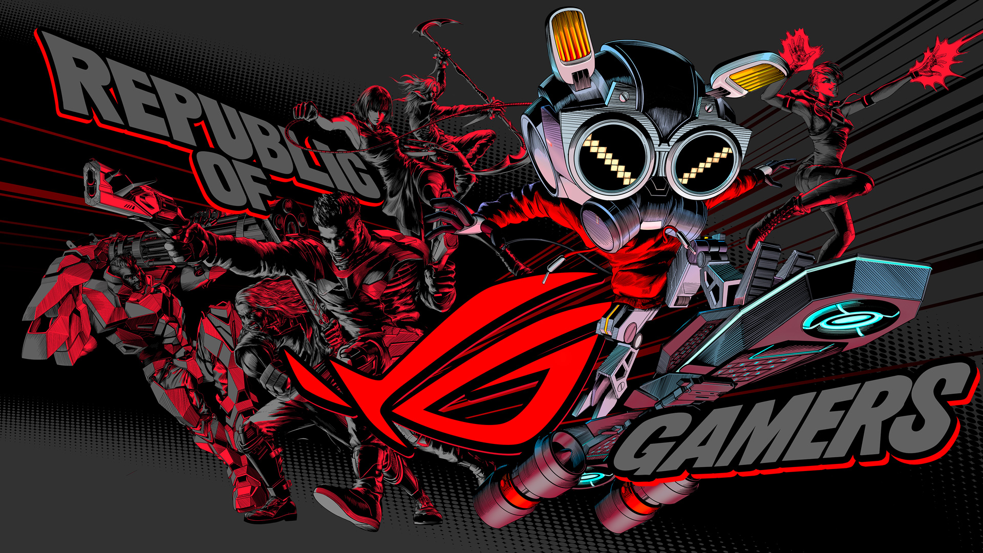 ASUS - Heroes Assemble! A new ROG SAGA wallpaper just landed. You didn ...
