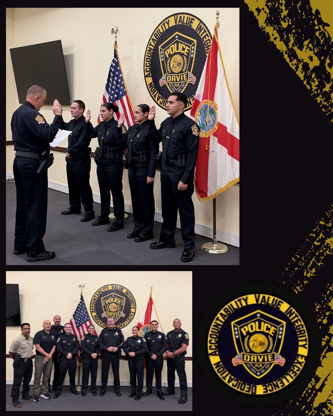 Town - 👏Congratulations to our newest officers who were sworn in by ...