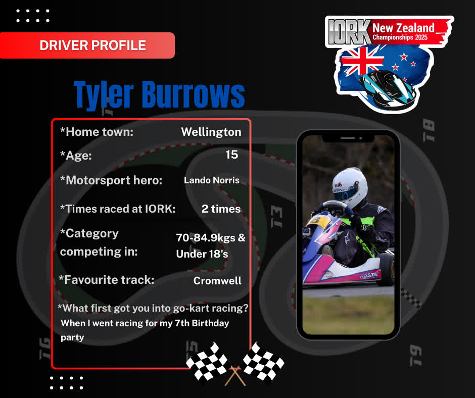 Indoor - 🚦 Driver Spotlight 🚦 At just 15 years old, Tyler Burrows is ...