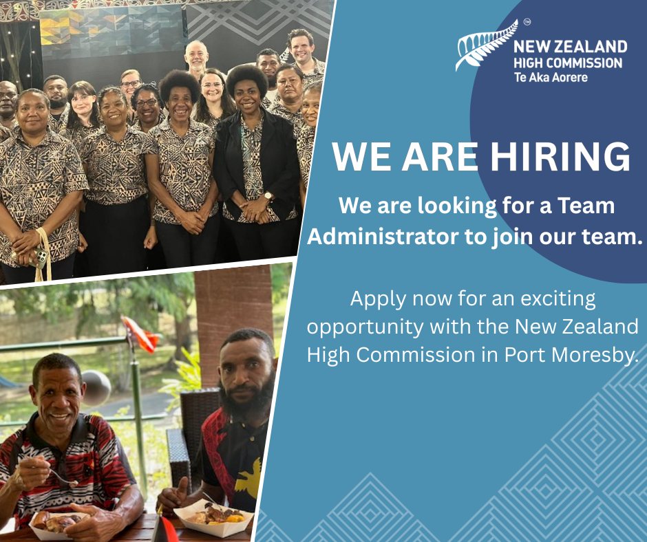 WE ARE HIRING! Job Title: Team Administrator Location: New Zealand High ...