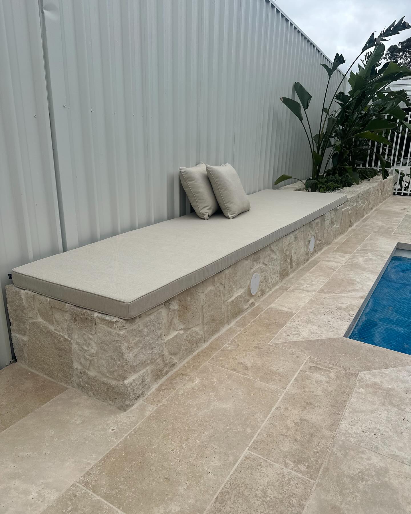 ☀️🌿 Pool bench cushion and... - Coventry Custom Cushions