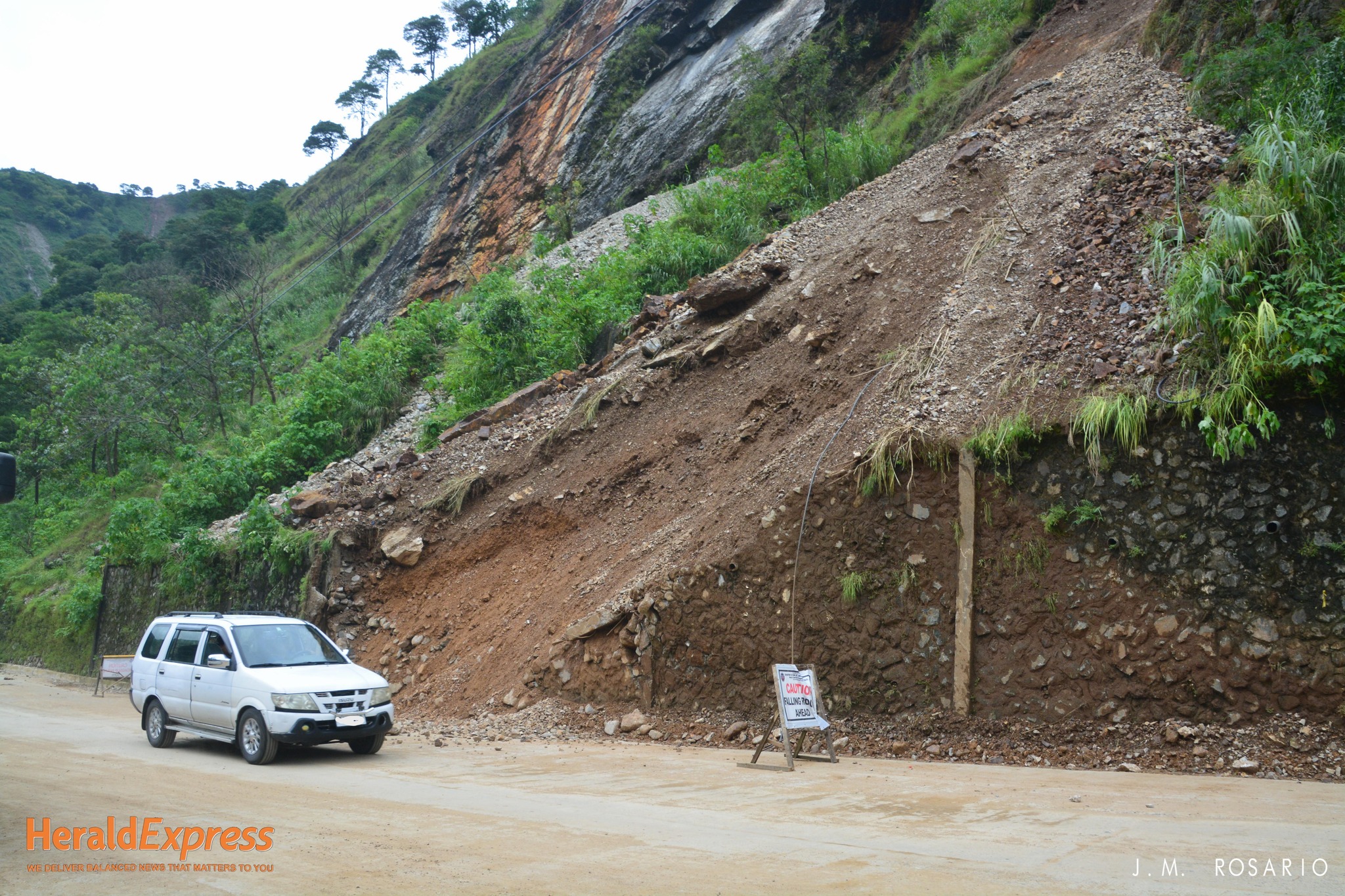 Baguio - Situation in CAMP 6 on September 24 Heavy rains due to Super