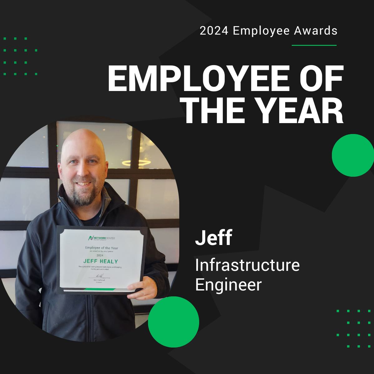 Network - 👏 Congratulations to Jeff for being awarded Employee of the ...