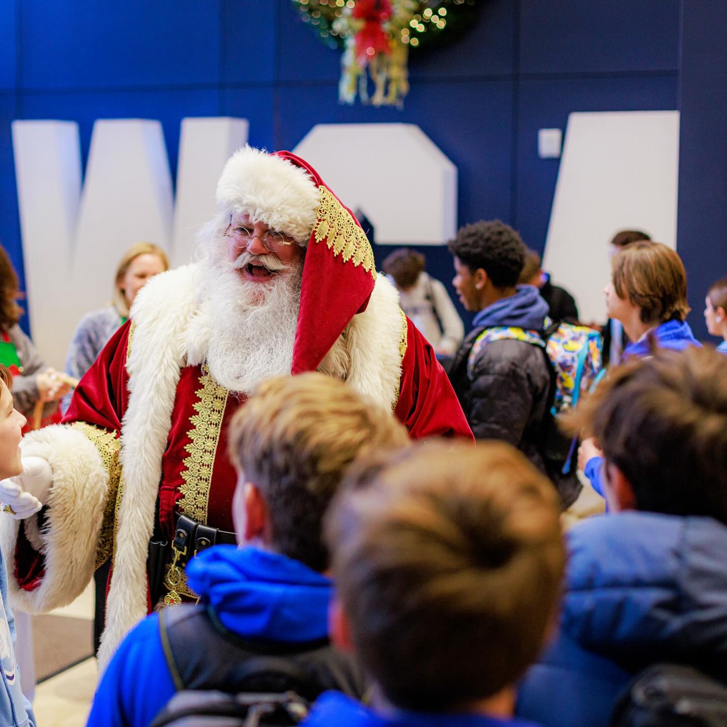 🎅😄 Ole Santa made a quick stop at WCA... - Santa in the Lou | Facebook