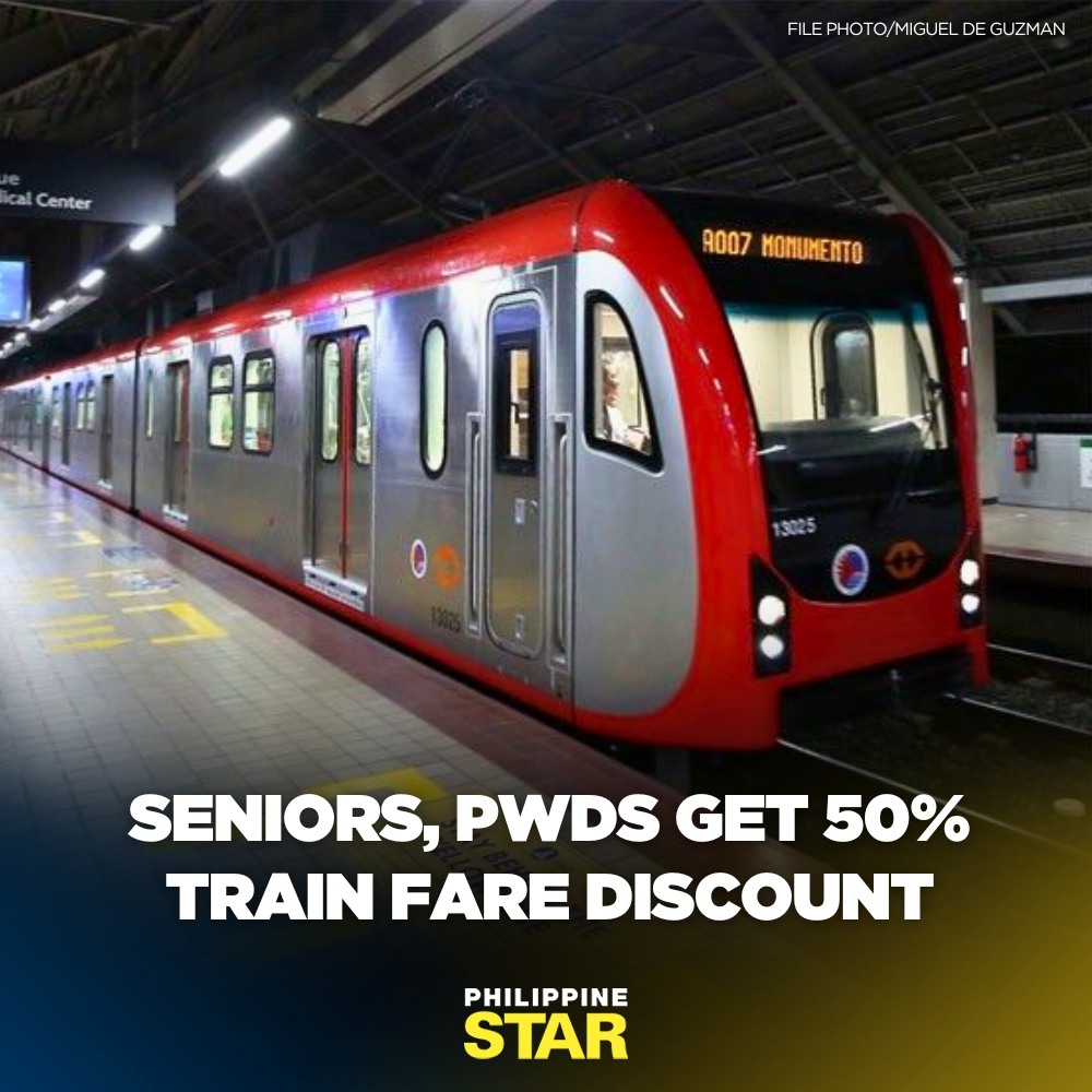 Philippine Star - A 50-percent train fare discount for... | Facebook
