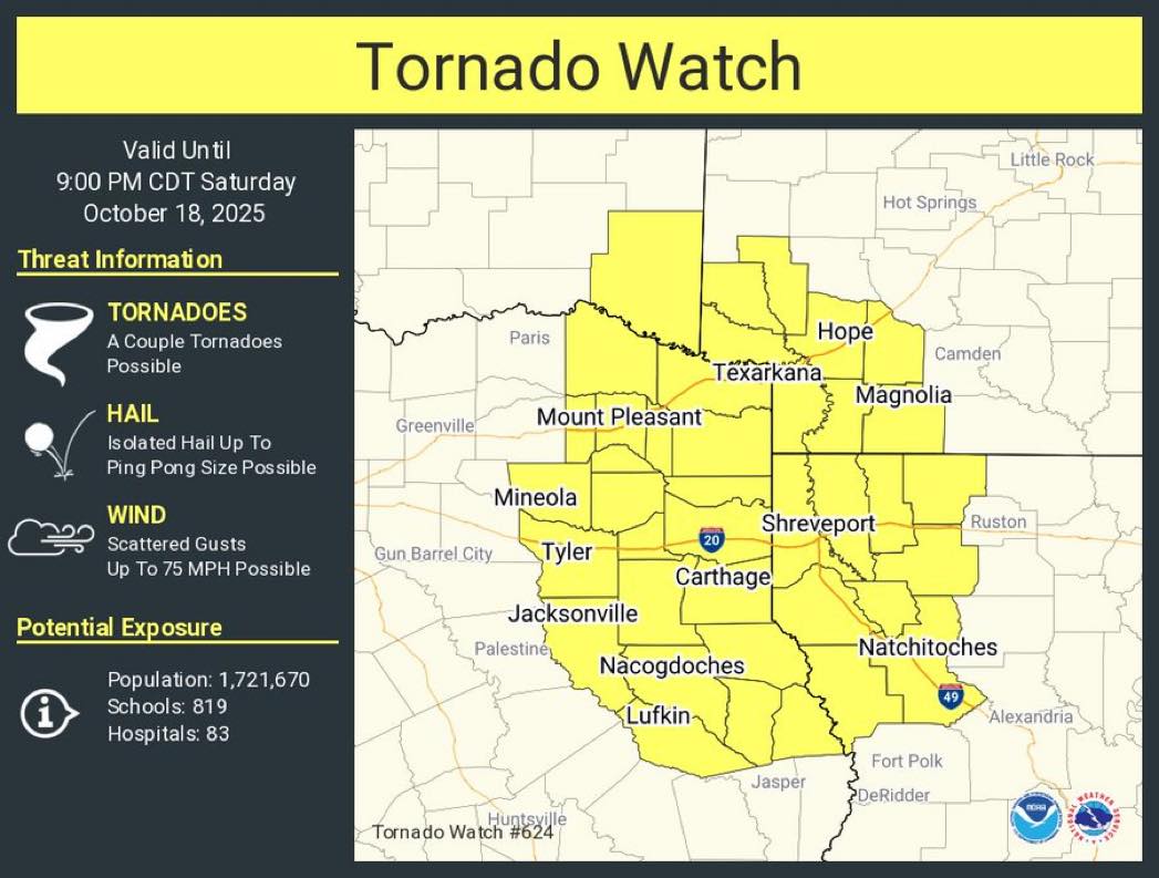 McCurtain - Be weather aware. I have reports that this watch was issued ...