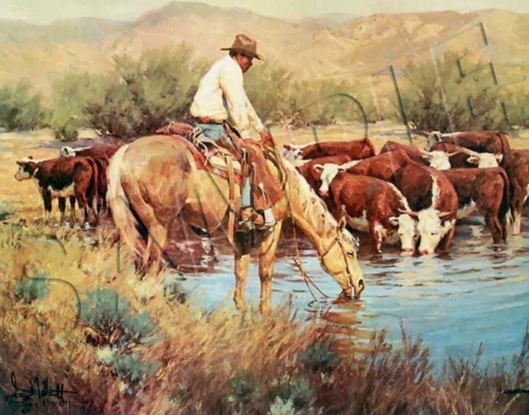 What is the value of 'Cool Water' art piece?