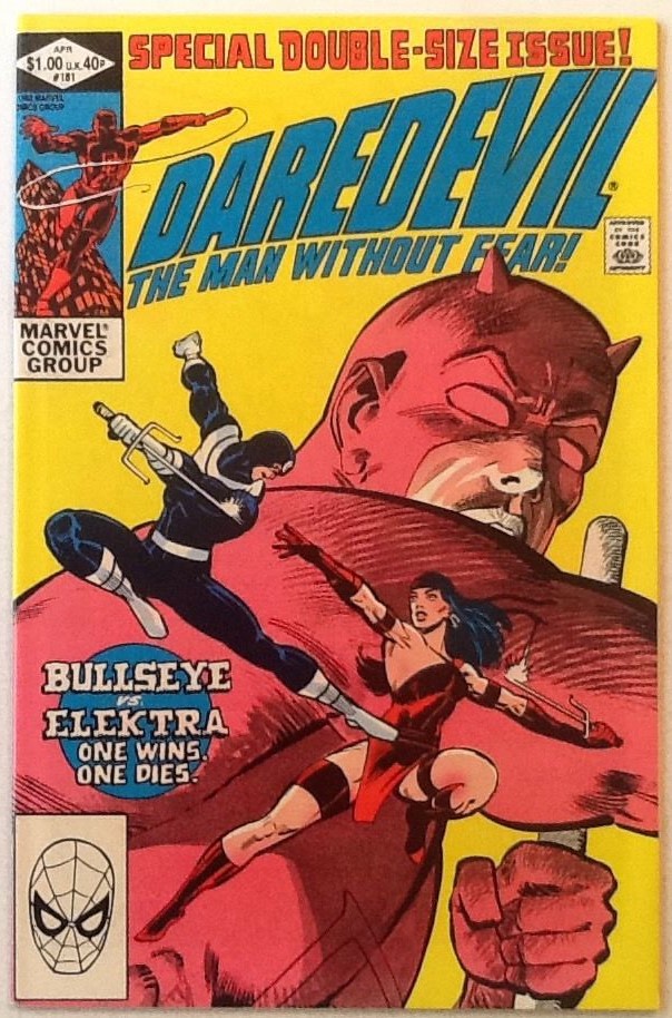 Daredevil #168 1981.Origin and 1st appearance of Elektra. Frank