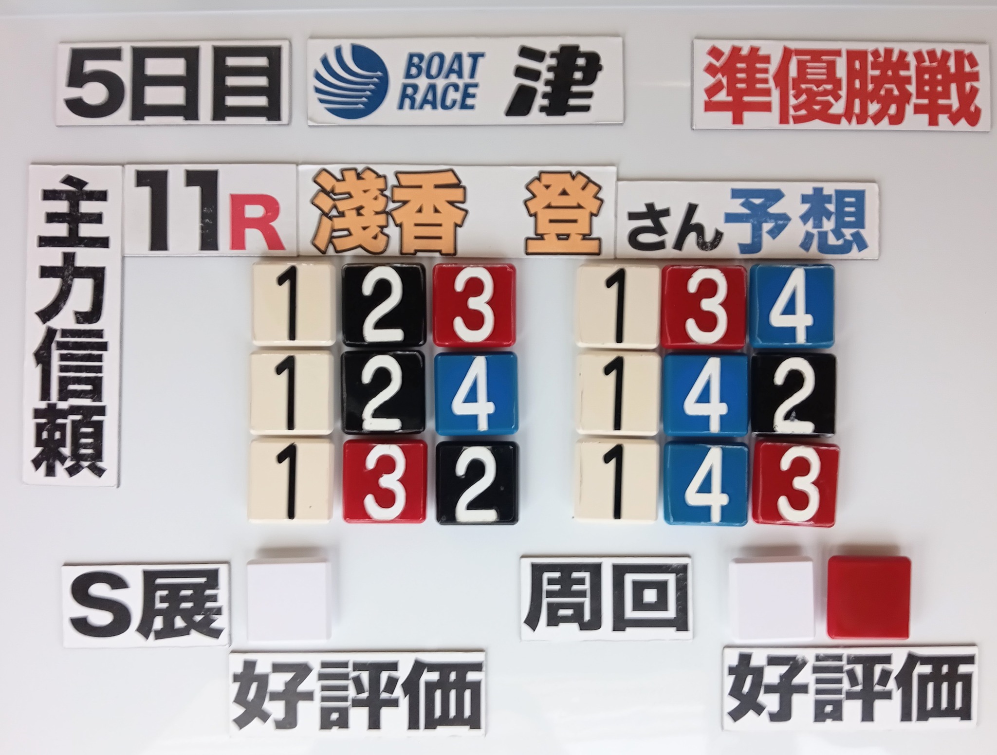 BOAT RACE 津レース場 - 第11Rの展示解説！ 解説者の展示好評価レーサー (S展)① (周回)①③... | Facebook
