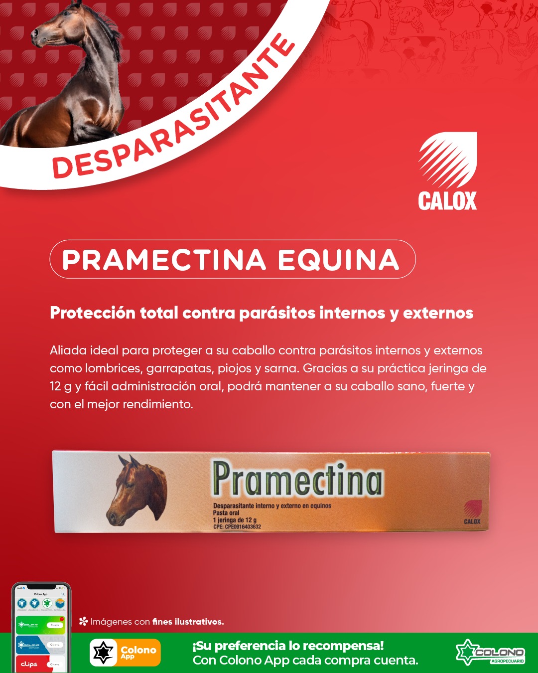 🐎 Pramectina Equina La aliada que su... - Colono Agropecuario | Facebook