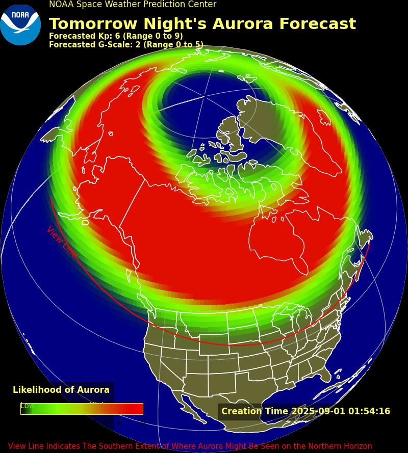Iowa - 🚨 Labor Day Geomagnetic Storm Watch (G2–G3) 🚨 The Space Weather ...