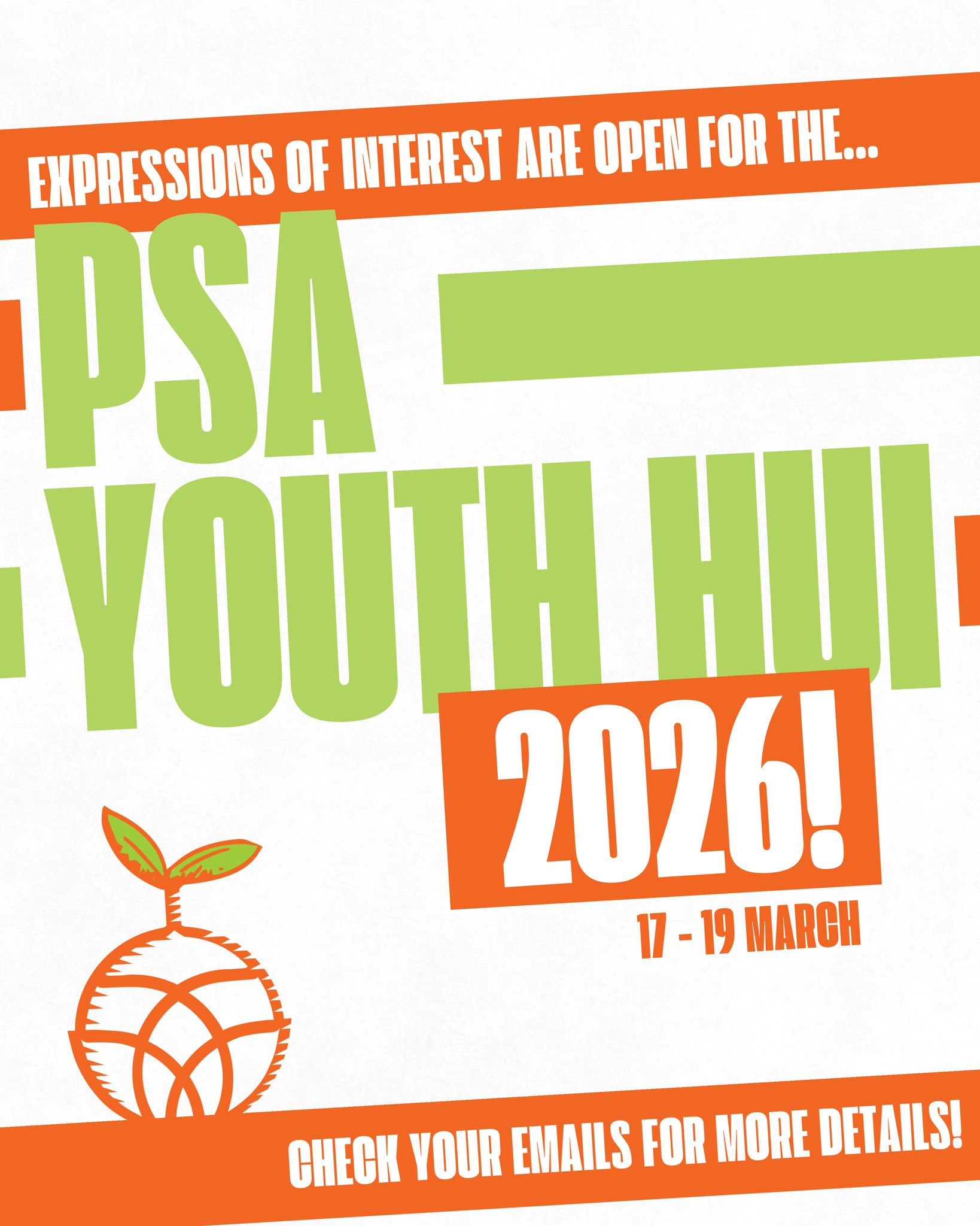 PSAY - PSA Youth Hui 2026 is shaping out to be incredible, and we want ...