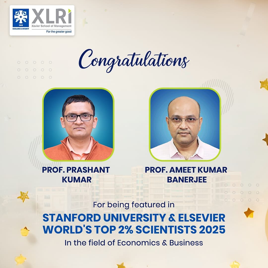 XLRI Jamshedpur - XLRI Jamshedpur takes immense pride in... | Facebook
