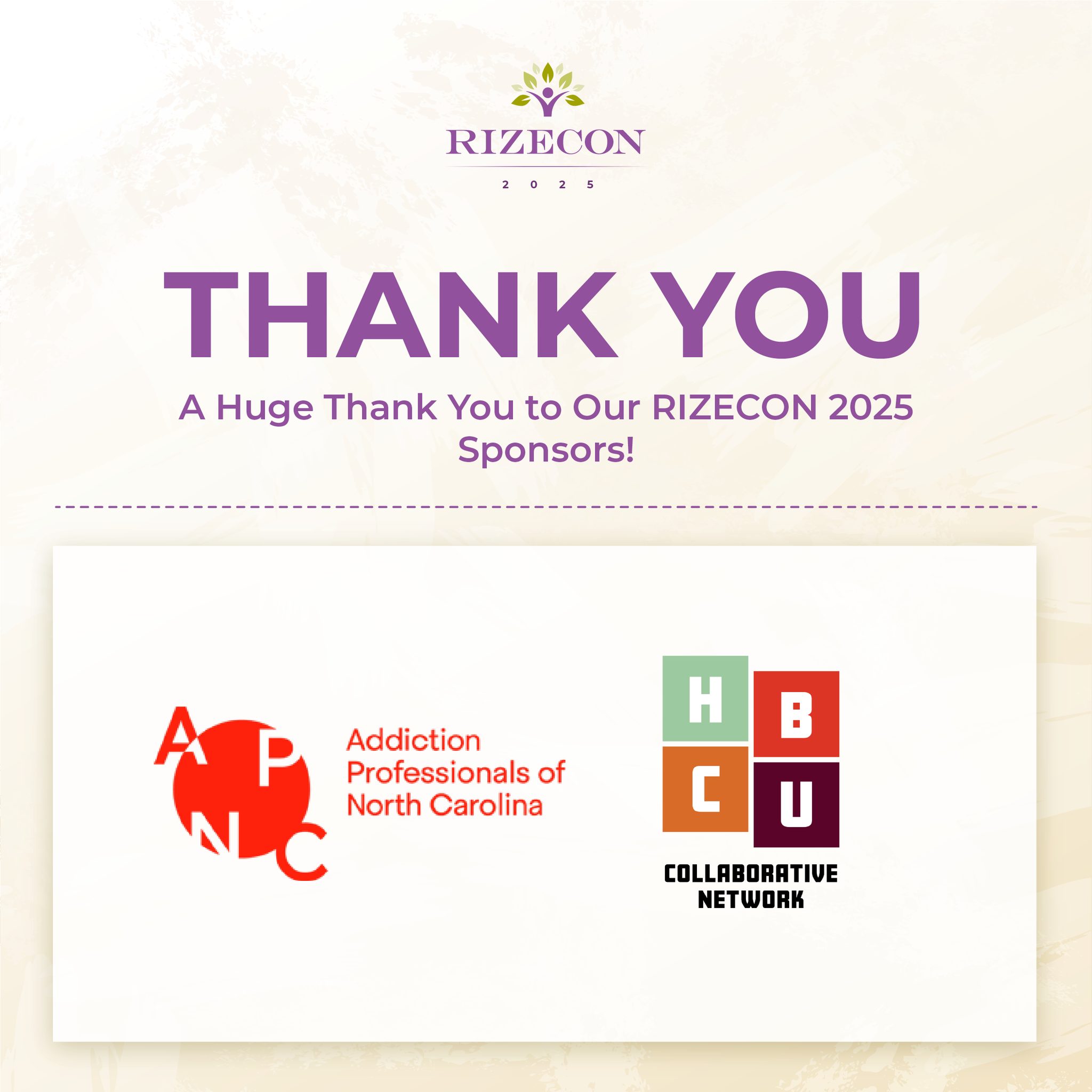 RIZE - A huge thank you to our sponsors! Your support makes our vision ...