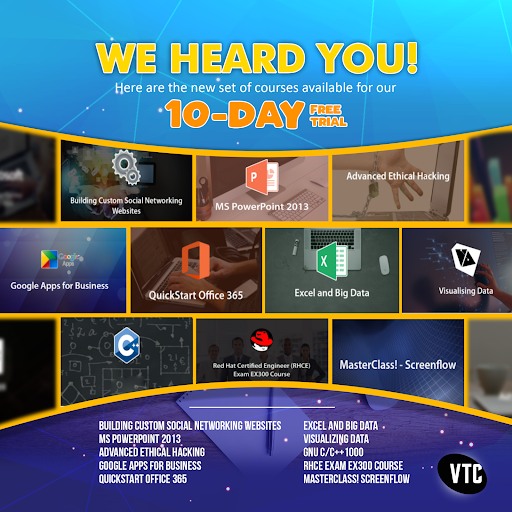 VTC.com - Here’s the new set of courses you can access for FREE in 10 ...