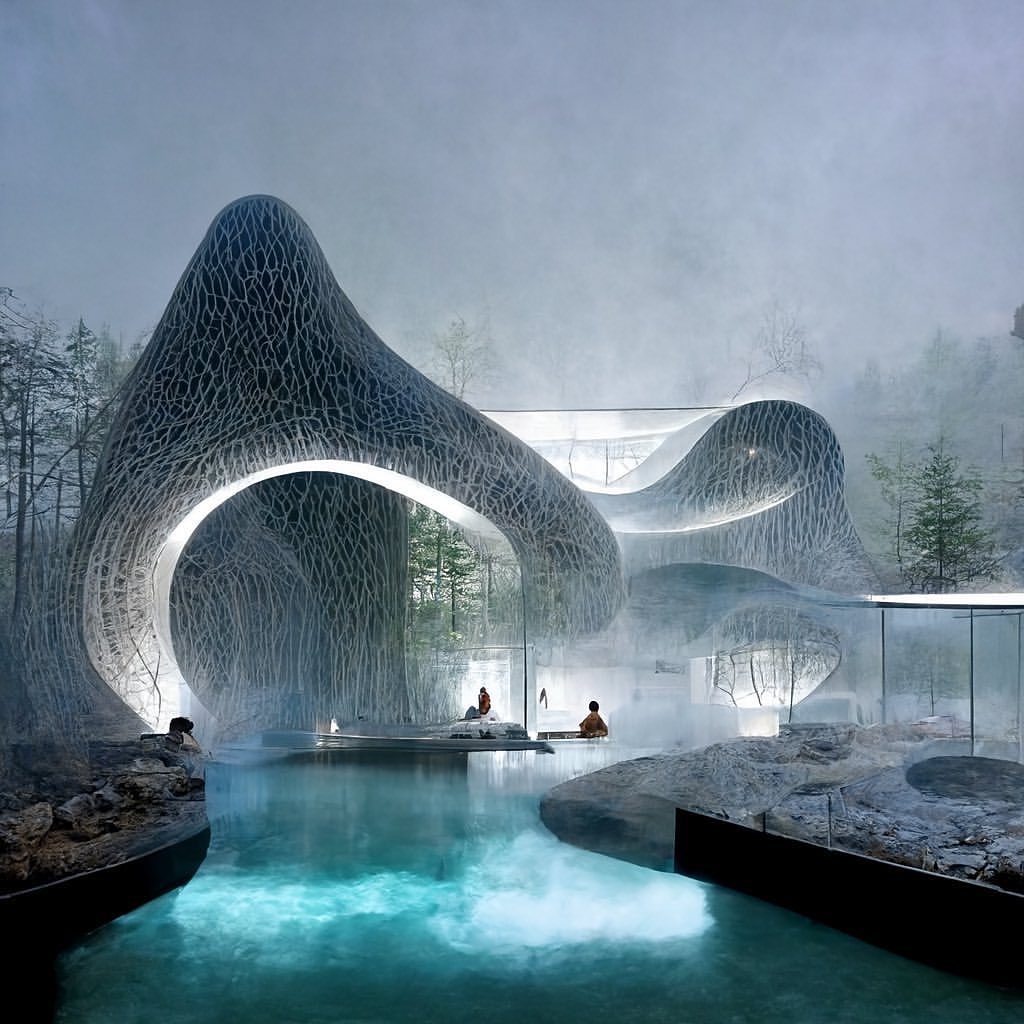 The reflection space Architecture... - DesignMidjourney