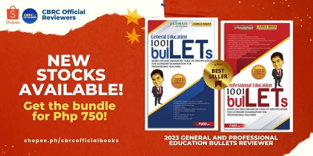 CBRC Dreamer's Hub - SAVE P50: 2023 Prof Ed and Gen Ed Bullets are now ...