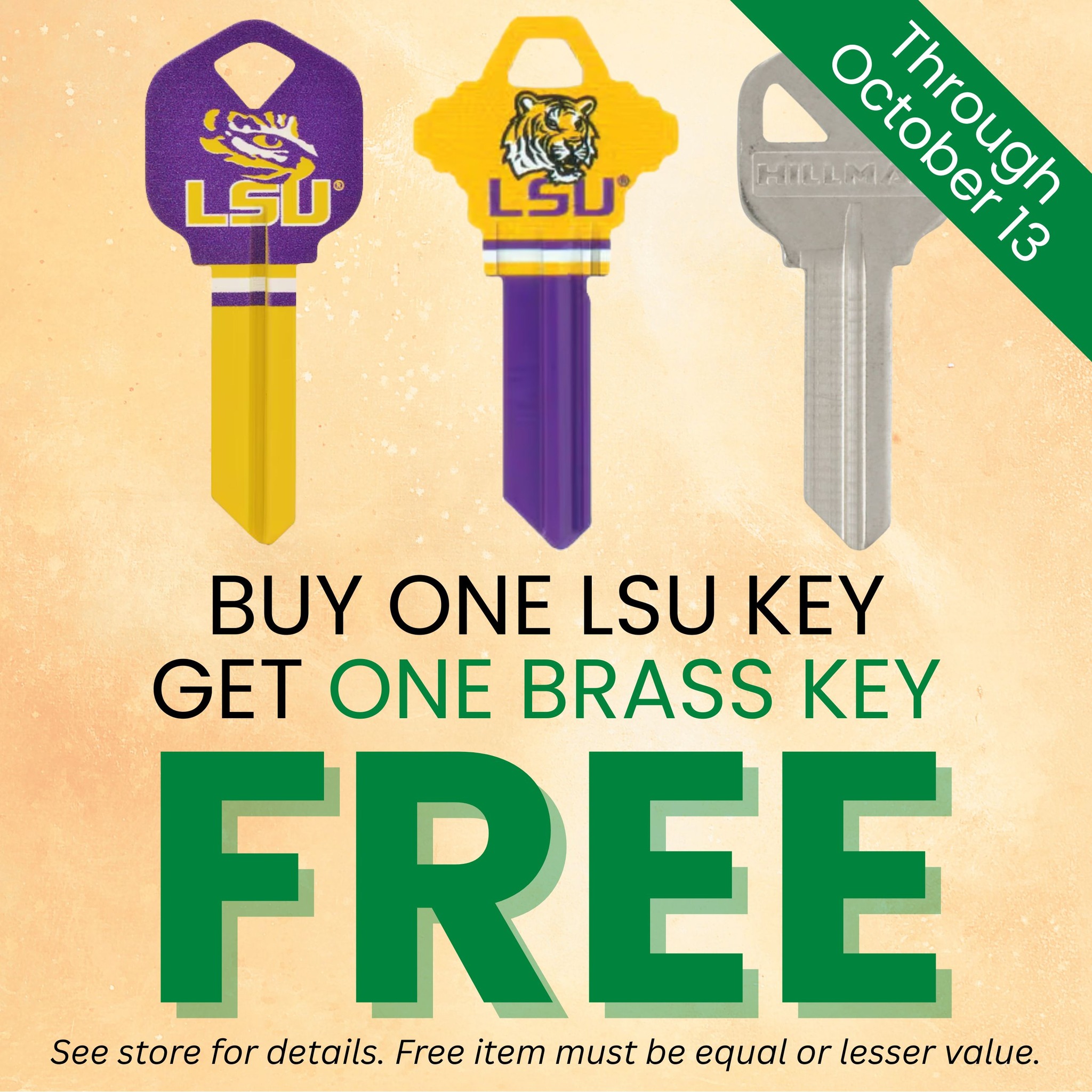 Stine - We've got the KEY to happiness: a BOGO deal on keys! Buy one ...