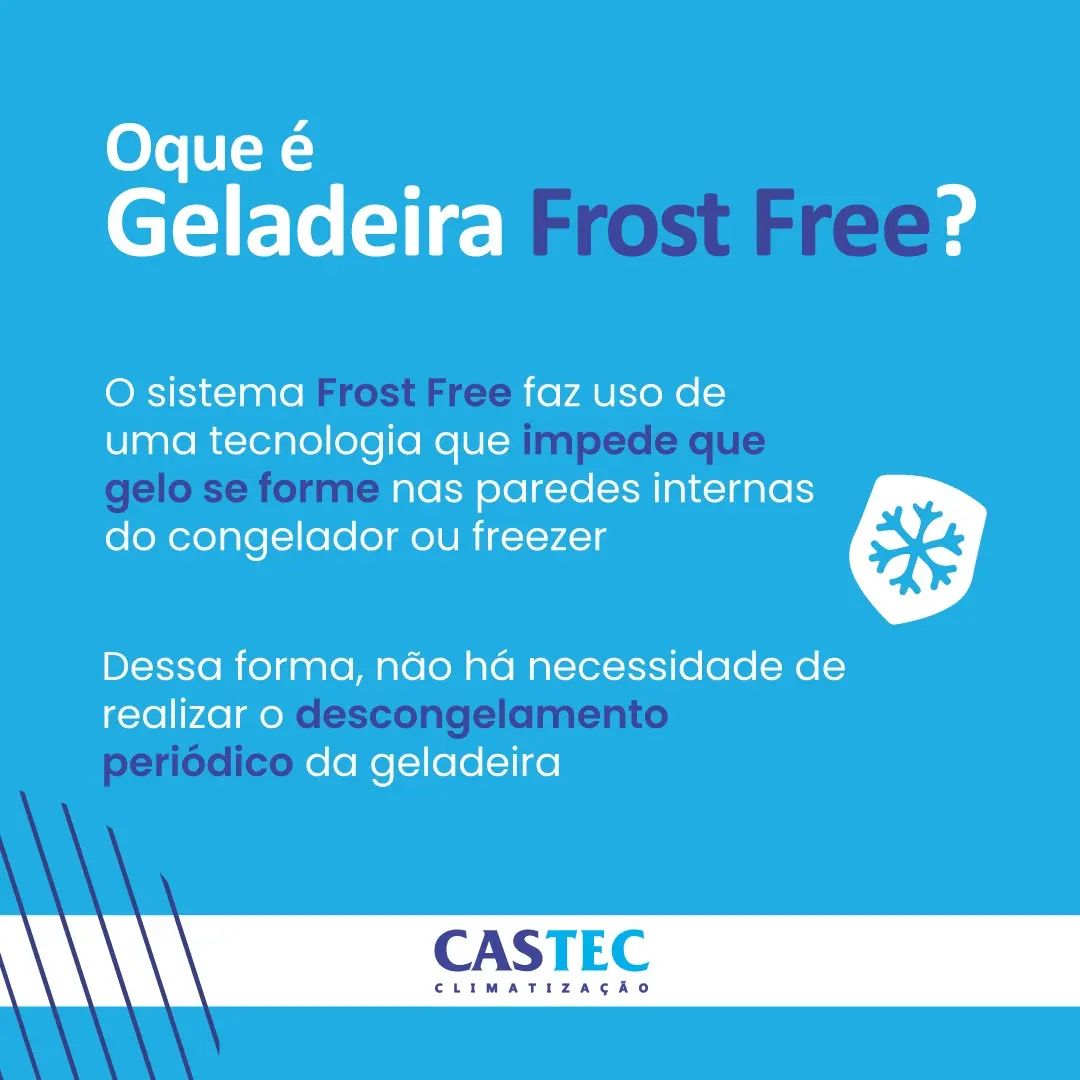 CASTEC - Caso sua Frost Free esteja criando gelo peça sua assistência ...