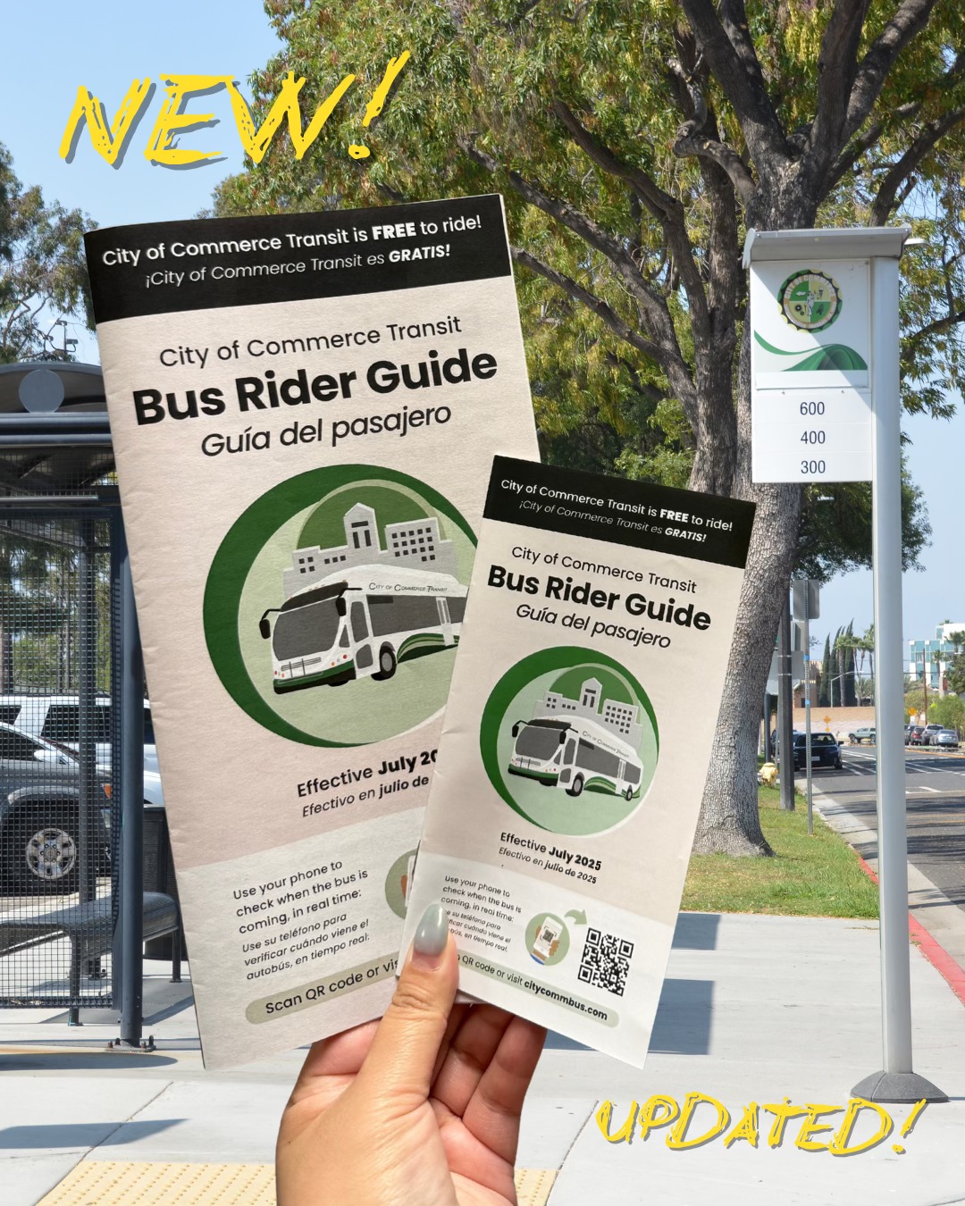 📢🚌 NEW BUS RIDER GUIDES ARE HERE! 🚌📢... - City of Commerce | Facebook