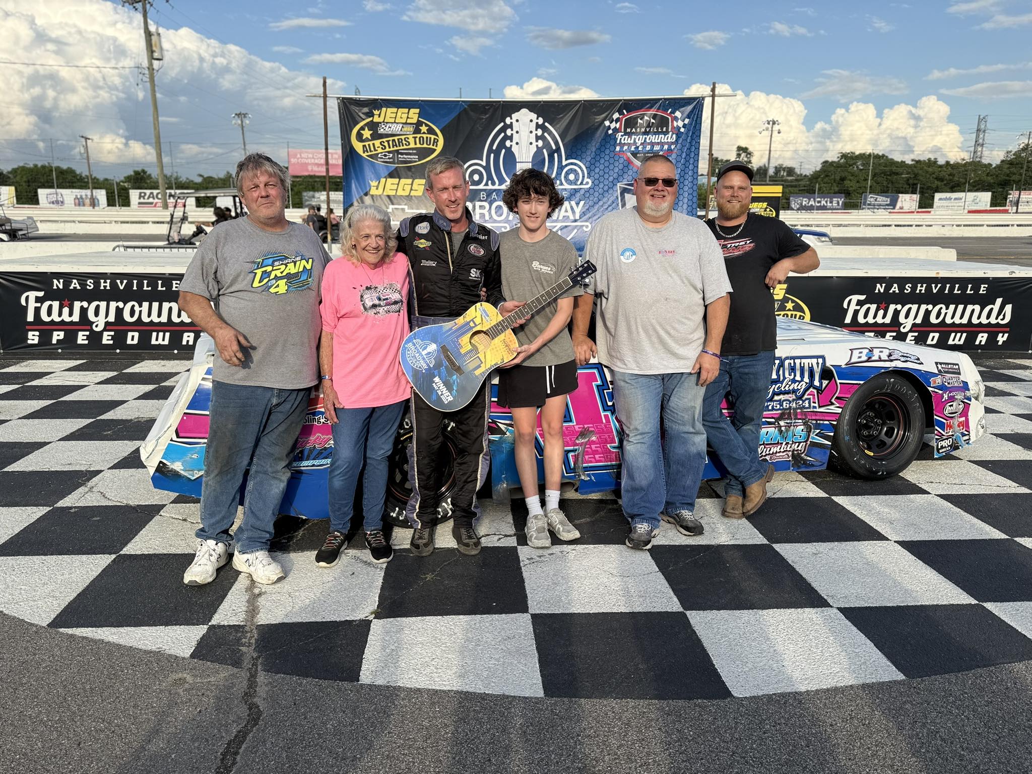 Middle - Chuck Barnes, Jr. Claims CRA Street Stock Victory in Thrilling ...