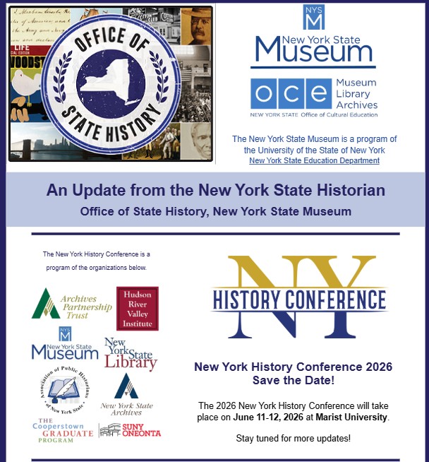 Hudson - Big News! The 2026 New York History Conference is coming to ...