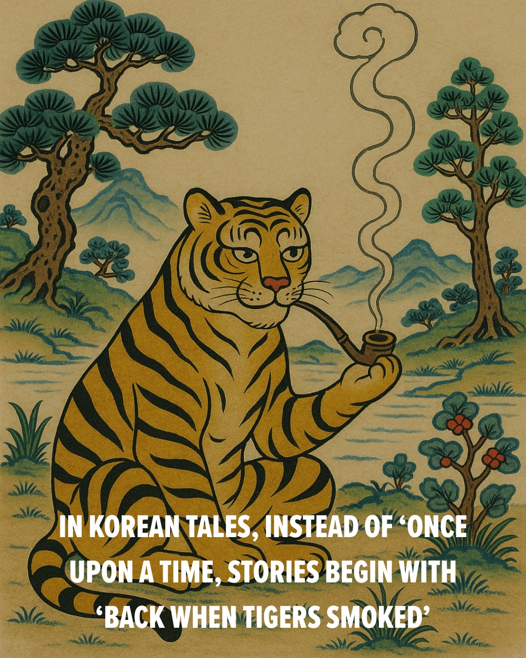 tiger spirits and tobacco In Korean folktales, stories often open with 