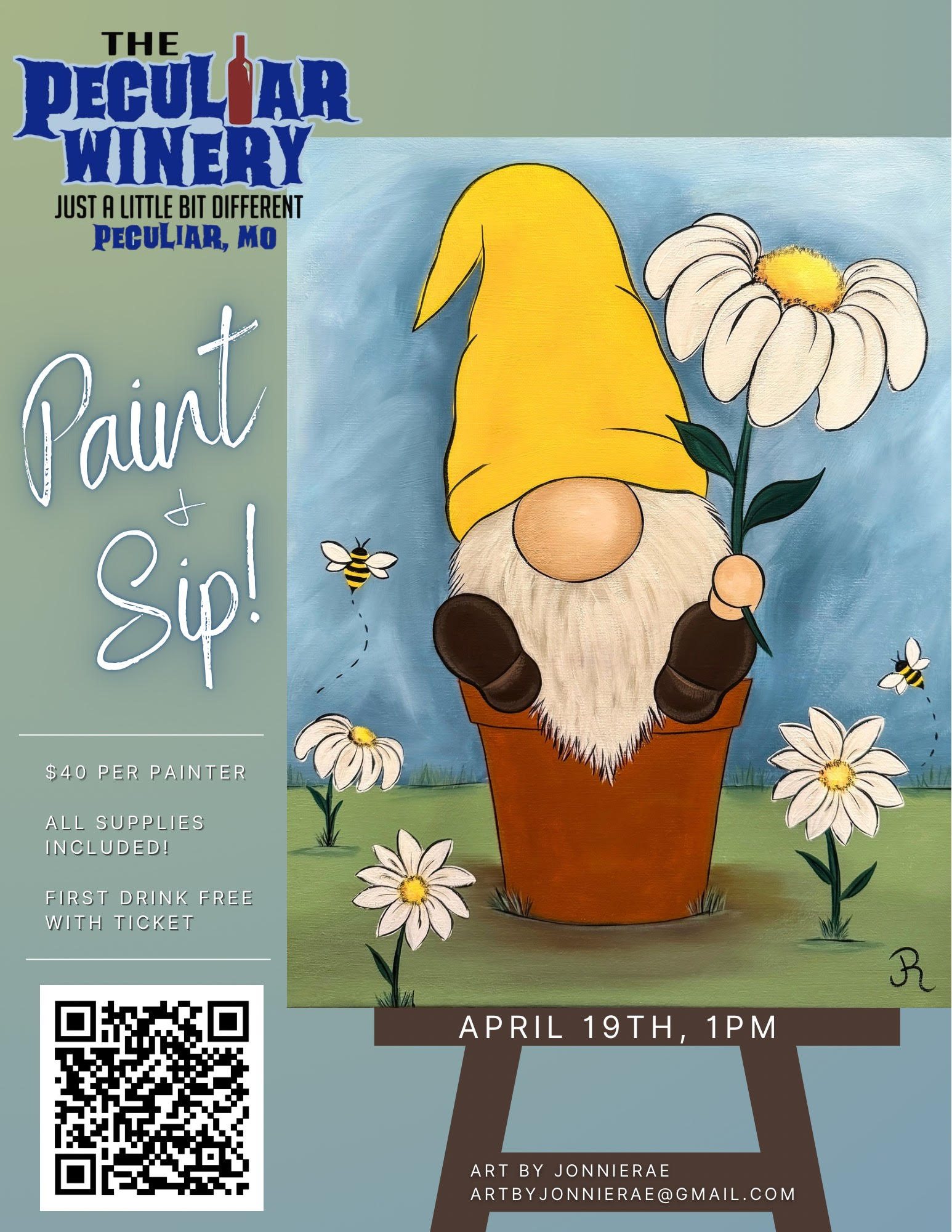 4/19/25 - Paint & Sip with Jonnie Rae - Flower Pot Troll!