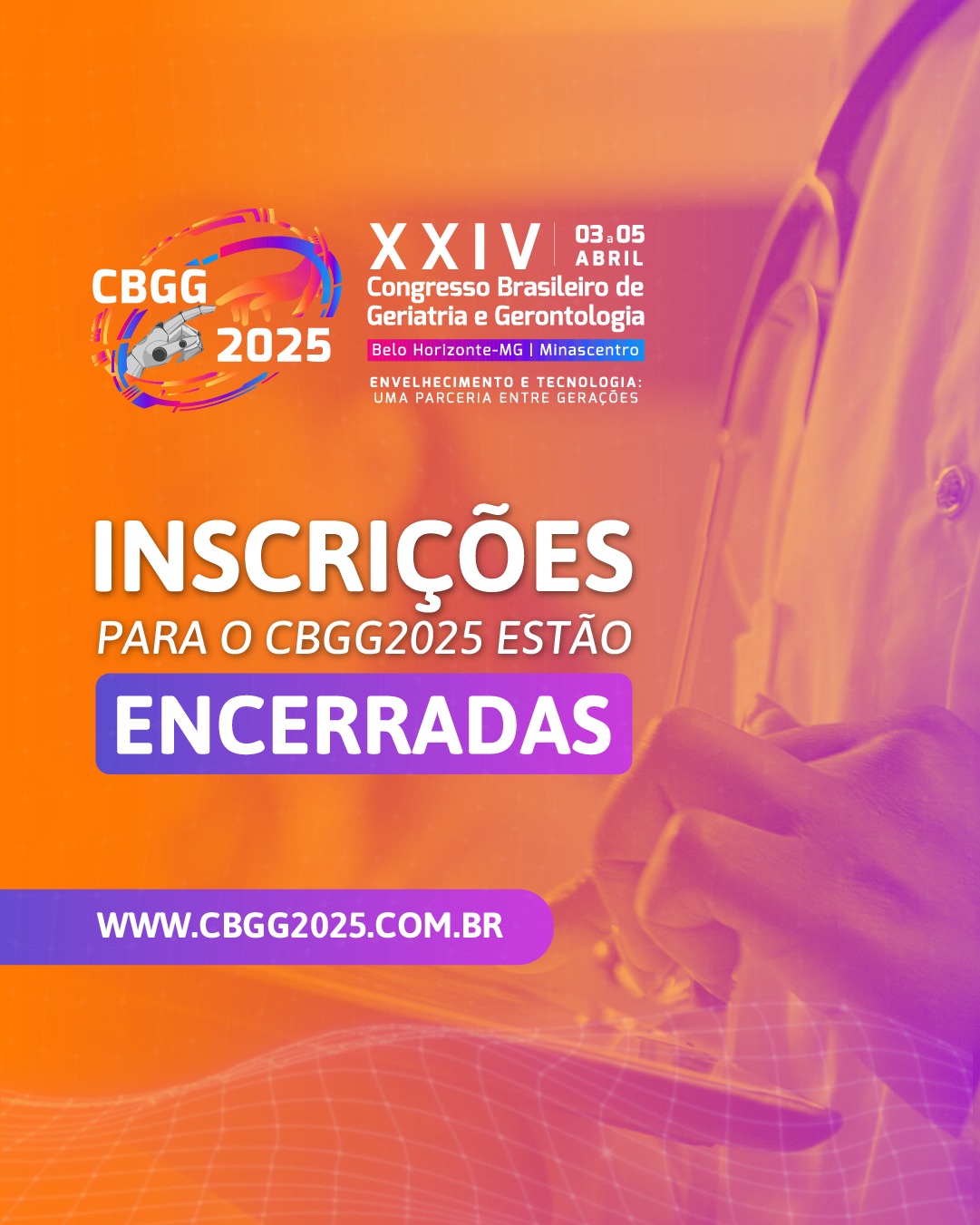 Sociedade Brasileira de Geriatria e Gerontologia (SBGG) - 📢 INSCRIÇÕES ...