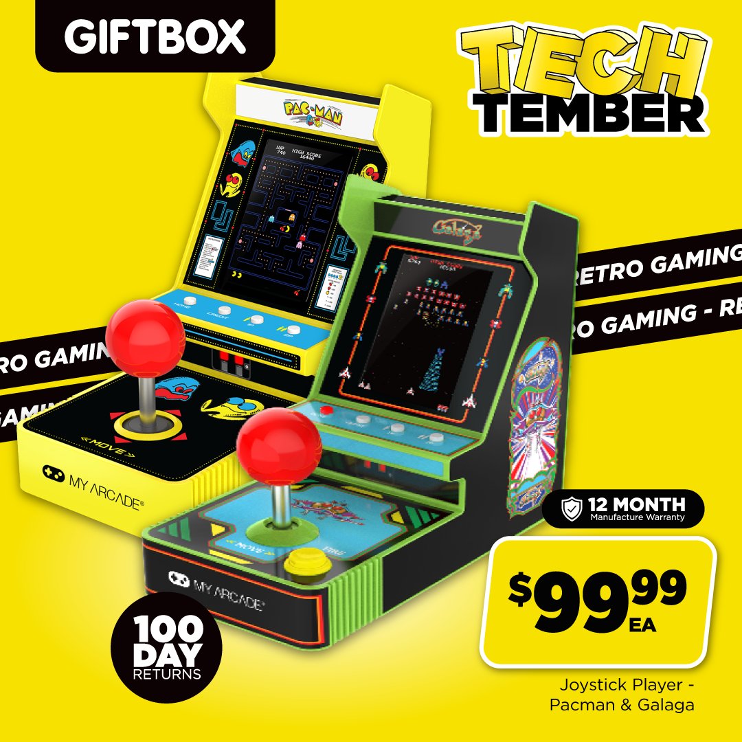 🎮 Joystick Player – Pac-Man & Galaga Step back into the golden