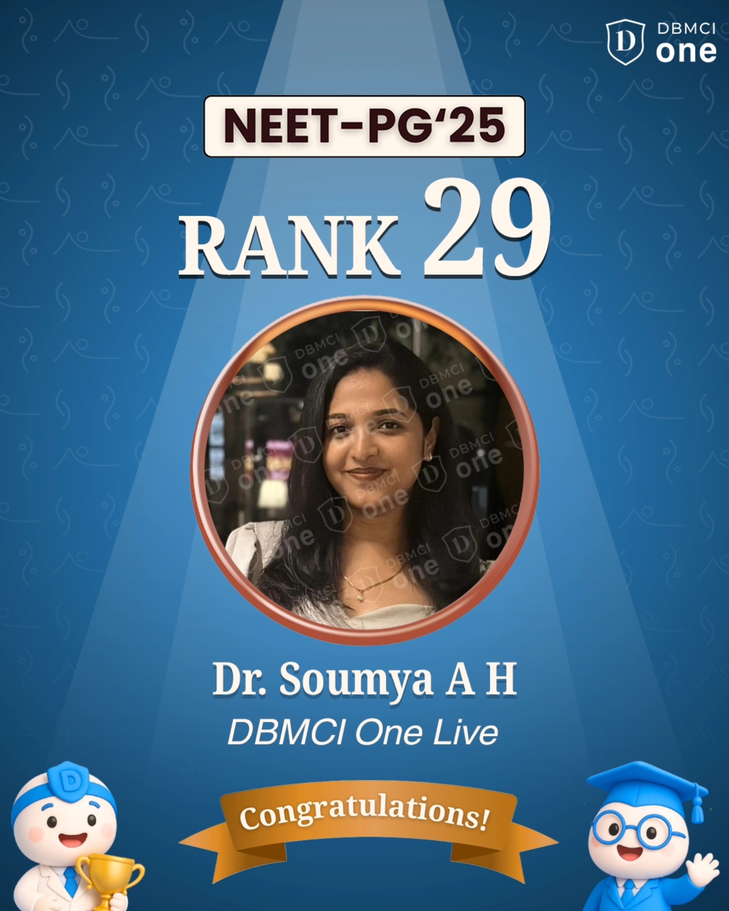 DBMCI One - Congratulations to Dr. Soumya A H for securing... | Facebook